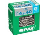 Set Di 175 Viti Spax In Acciaio Inox Testa Svasata Torx, Diam.4,5 Mm X L.40 Mm