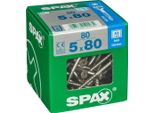 Set Di 80 Viti Spax In Acciaio Inox Testa Svasata Torx, Diam.5 Mm X L.80 Mm