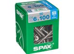 Set Di 50 Viti Spax In Acciaio Inox Testa Svasata Torx, Diam.6 Mm X L.100 Mm
