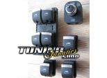 Pulsante Interruttore Regolatore Finestrino Originale Audi In Alluminio Cromato Audi A6 S6 4F C6 E Q7 4L