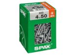 Set 400 Viti Spax Torx In Acciaio A Testa Svasata, Diam.4 Mm X L.50 Mm
