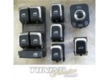 Pulsante Interruttore Regolatore Finestrino Originale Audi In Alluminio Cromato Audi A4 S4 B8 8K / Q5 8R