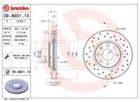 2X Disco Freno Brembo 09.8601.1X Per Opel Corsa C Hatchback (X01) Combo Tour