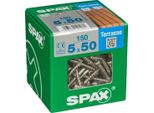 Set Di 150 Viti Spax In Acciaio Inox Testa Cilindrica, Diam.5 Mm X L.50 Mm