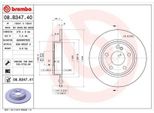 2X Disco Freno Brembo 08.B347.41 Per MERCEDES-BENZ Classe A (W176) 44Mm