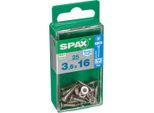 Set Di 25 Viti Spax In Acciaio Inox Testa Svasata Torx, Diam.3,5 Mm X L.16 Mm