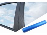 6X Premium A B C Modanature Porta Pilastro Auto Pellicola Blu Carbonio Per Molti Veicoli