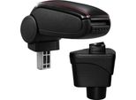 Bracciolo Centrale Bracciolo Set In Pelle Cuciture Nere Rosso Per Ford Ecosport Ii 2 2012-
