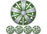 4X Coprimozzo Premium Design "Spinel Bis"" 15 Inch In Argento / Verde"