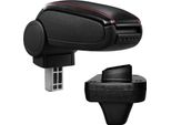 Bracciolo Centrale Bracciolo Set In Pelle Cuciture Nere Rosso Per Opel Astra K Dal 2015-