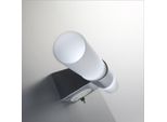 B.K.Licht Mithra, Luce Led Da Specchio, Lampada Da Muro Per Bagno Con 2 Lampadine E14 Incluse, Luce Calda 3000K, 2X470Lm, Corpo Metallo Cromato E Vetro Bianco