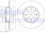 2X Disco Freno Delphi BG4155 Per Opel Corsa D Hatchback (S07) 40 5Mm 257Mm