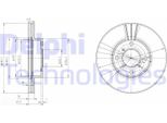 2X Delphi Disco Freno BG3341 Per Suzuki Liana Hatchback Baleno Hatchback (Eg)