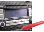 Set Di Pellicole Di Design Per Interni Premium Per Modanature E Decorazioni Per Auto In Rosso Carbonio