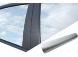 6X Premium A B C Modanature Porte Pilastro Auto Pellicola Set Argento Opaco Molti Veicoli