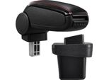 Bracciolo Centrale Mal Completo Pelle Nero Rosso Per Vw Golf 7 Vii