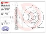 2X Disco Freno Brembo 09.N248.11 Per Vw Routan Furgone 38Mm 330Mm