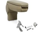 Bracciolo Centrale Bracciolo Completo Rivestimento In Pelle Beige Per Seat Leon 1 M / Toledo 1M