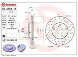 2X Disco Freno Brembo 09.A864.1X Per Toyota Corolla Notchback (E15_) 46Mm