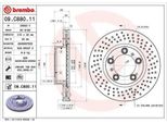 2X Disco Freno Brembo 09.C880.11 Per Porsche 911 (996) Boxster (986) 911 (997)