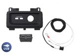 Set Completo Hub Usb Originale Kufatec + Cablaggio + Copertura Per Audi A4 B9 8W