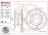 2X Disco Freno Brembo 09.A315.10 Per Iveco Eurocargo I-III Eurocargo Iv 130Mm