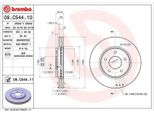 2X Brembo Disco Freno 09.C544.11 Per Nissan NV200 / Evalia Bus Leaf (ZE1_) Leaf