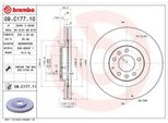 2X Brembo Disco Freno 09.C177.11 Per Mazda CX-7 (Er) Per Ford Usa Edge (U387)