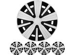 Set Di Copricerchi Da 16 Pollici 4X Premium Design Spinel Bis Bianco Nero