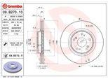 2X Disco Freno Brembo 09.B270.11 Per Honda Accord Viii (Cu) Accord Viii Estate