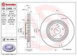 2X Disco Freno Brembo 09.C499.11 Per Toyota Rav 4 Iv (ZSA4_ ALA4_) 49Mm 328Mm