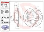 2X Disco Freno Brembo 09.C246.11 Per Bmw 3 Touring (E91) 3 Sedan (E90) 67Mm