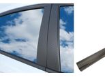 6X Premium A B C Pilastro Porta Modanature Auto Pellicola Set Cromo Nero Molti Veicoli