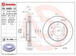 2X Disco Freno Brembo 09.A868.11 Per Fiat Fullback Pickup (502 503) 46Mm 294Mm
