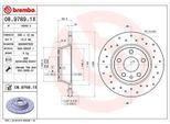 2X Disco Freno Brembo 08.9769.1X Per Audi Tt Coupé (8J3) Tt Roadster (8J9) 58Mm