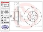 2X Disco Freno Brembo 09.C649.11 Per Bmw 3 Touring (E91) 3 Sedan (E90) 74Mm