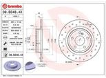 2X Disco Freno Brembo 08.B348.4X Per MERCEDES-BENZ Classe A (W176) 44Mm