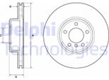 2X Disco Freno Delphi BG9157C Per Bmw 1 Hatchback (F20) 3 Touring (F31) 73 2Mm