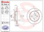 2X Disco Freno Brembo 08.C046.41 Per Suzuki Swift Iv (Fz Nz) 43Mm 259Mm