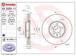 2X Disco Freno Brembo 09.D250.11 Per Volvo V90 Ii Estate (235 236) S90 Ii (234)
