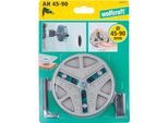 Sega A Tazza Regolabile Wolfcraft, Diametri 45, 50, 55, 60, 65, 70, 75, 80, 85, 90 Mm