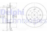 2X Disco Freno Delphi BG3971 Per Mitsubishi Colt Vi (Z3_A Z2_A) 38 5Mm 250Mm
