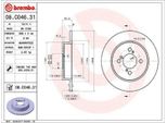 2X Disco Freno Brembo 08.C046.31 Per Suzuki Swift Iv (Fz Nz) 43Mm 259Mm