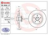 2X Brembo Disco Freno 08.B395.27 Per Furgone MERCEDES-BENZ Citan (415)