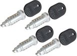 4X Serratura Porta Sinistra Destra + 4X Chiave Per Peugeot Boxer Jumper Fiat Ducato