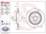 2X Disco Freno Brembo 09.D393.11 Per Volvo V70 Iii (135) V60 (155 157) 41Mm