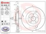 2X Disco Freno Brembo 09.N246.21 Per Jeep Grand Cherokee Iv (Wk WK2) 55Mm