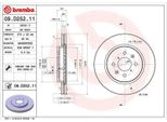 2X Disco Freno Brembo 09.D252.11 Per Suzuki Swift Iv (Fz Nz) 40Mm 272Mm