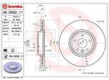 2X Disco Freno Brembo 09.D062.11 Per Jaguar Xe (X760) 48Mm 316Mm