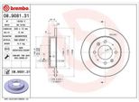 2X Disco Freno Brembo 08.9081.31 Per Kia Cerato (Ld) Cerato Notchback (Ld)